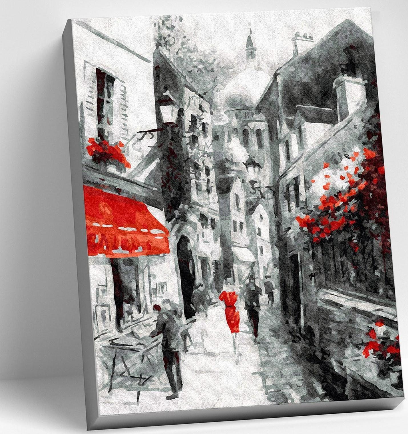 Картина по номерам 40 × 50 см «Улочка старого города» 11 цветов