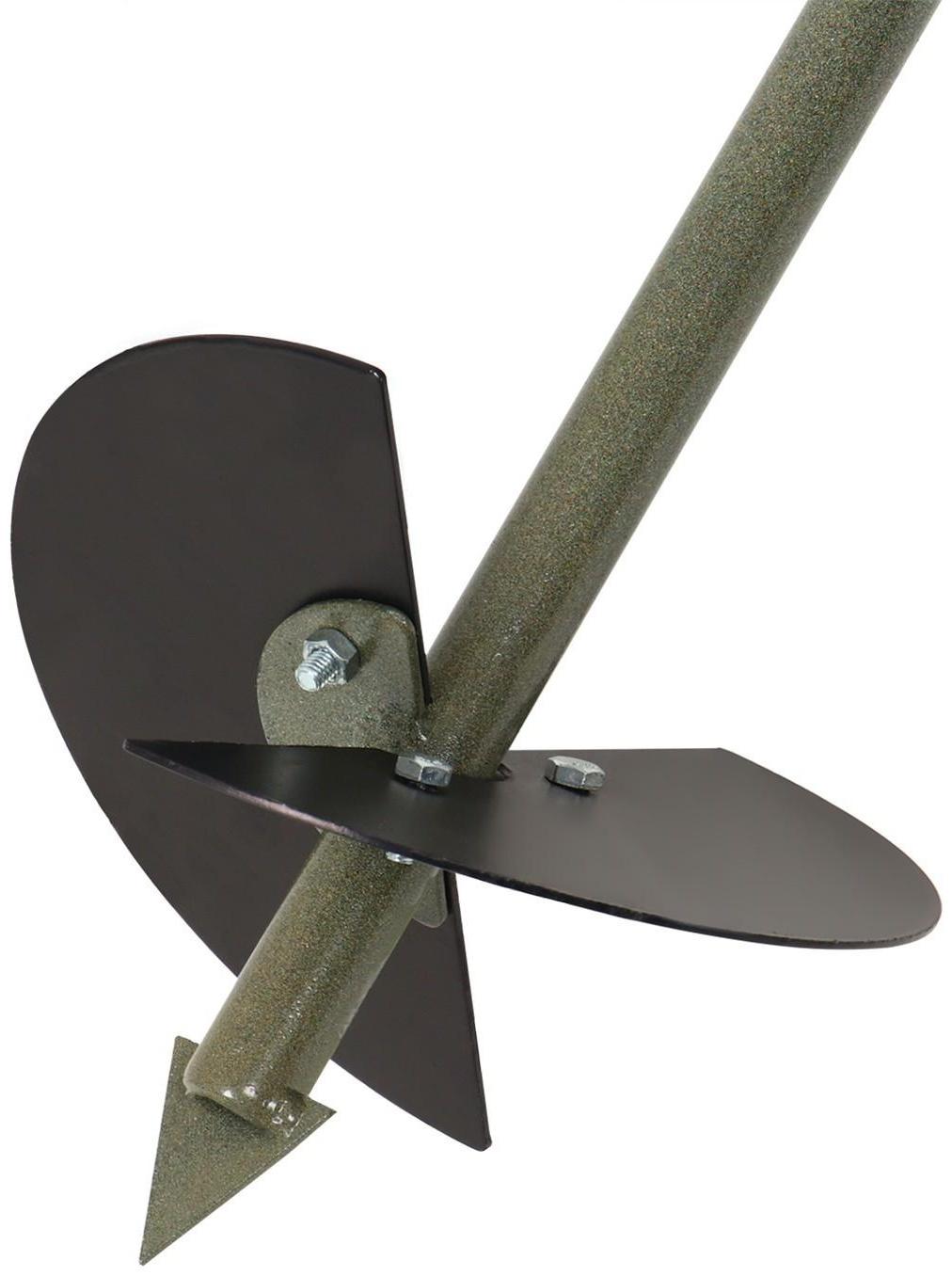 Бур садовый, шнековый, L = 1 м, d = 200 мм