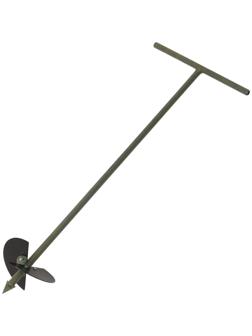 Бур садовый, шнековый, L = 1 м, d = 200 мм