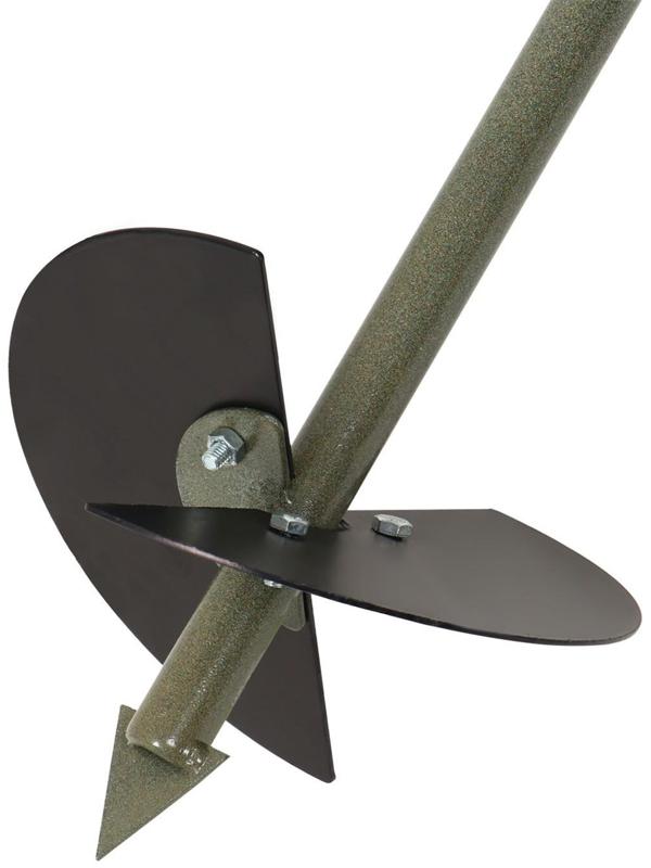 Бур садовый, шнековый, L = 1 м, d = 200 мм