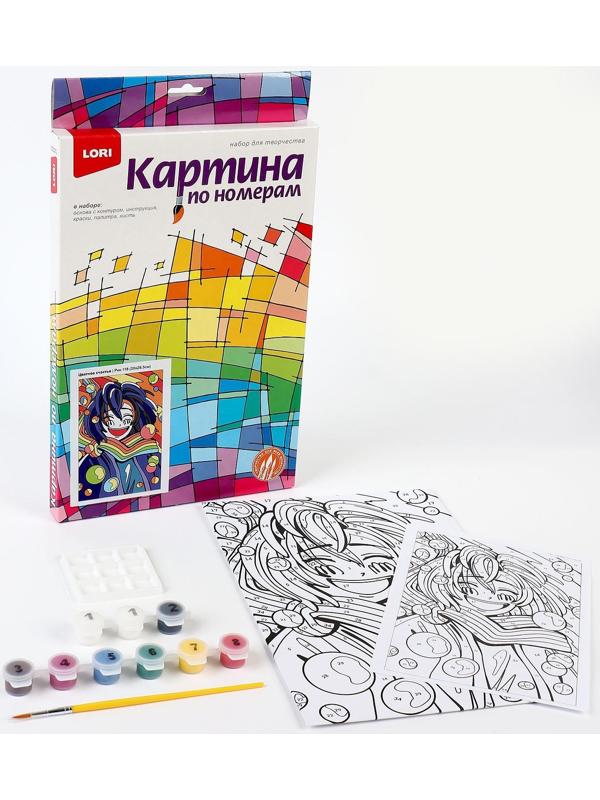 Картина по номерам для малышей Lori «Цветное счастье» Аниме Ркн-118