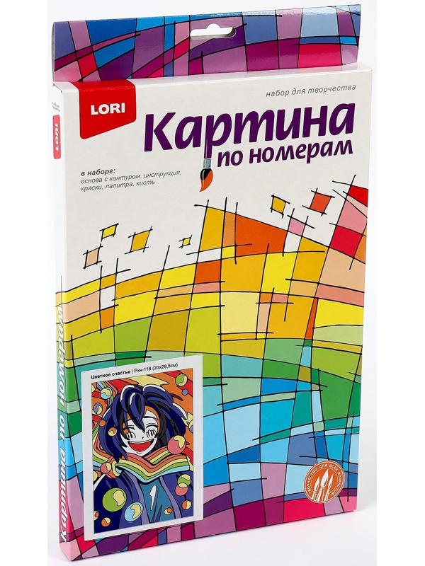 Картина по номерам для малышей Lori «Цветное счастье» Аниме Ркн-118