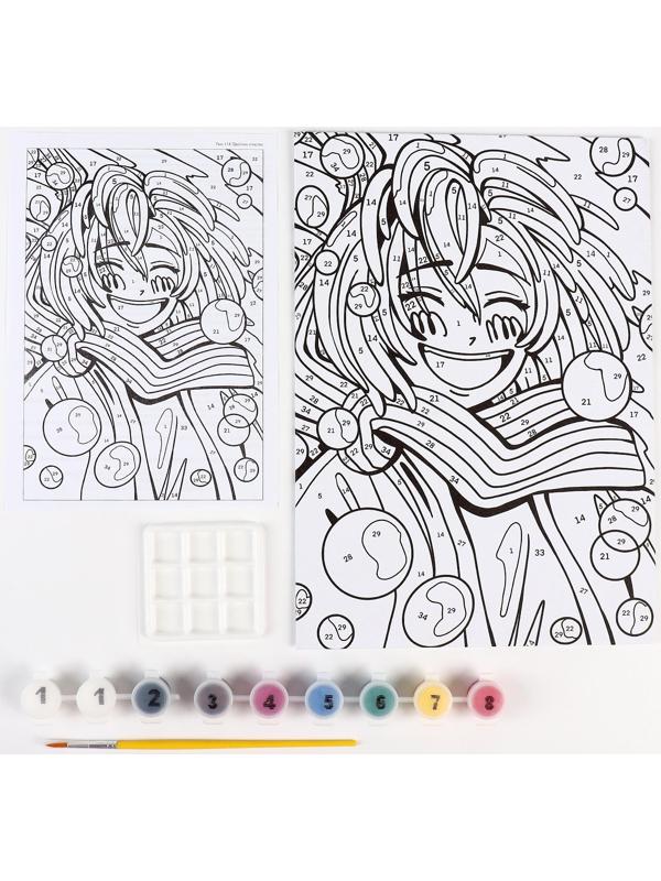 Картина по номерам для малышей Lori «Цветное счастье» Аниме Ркн-118