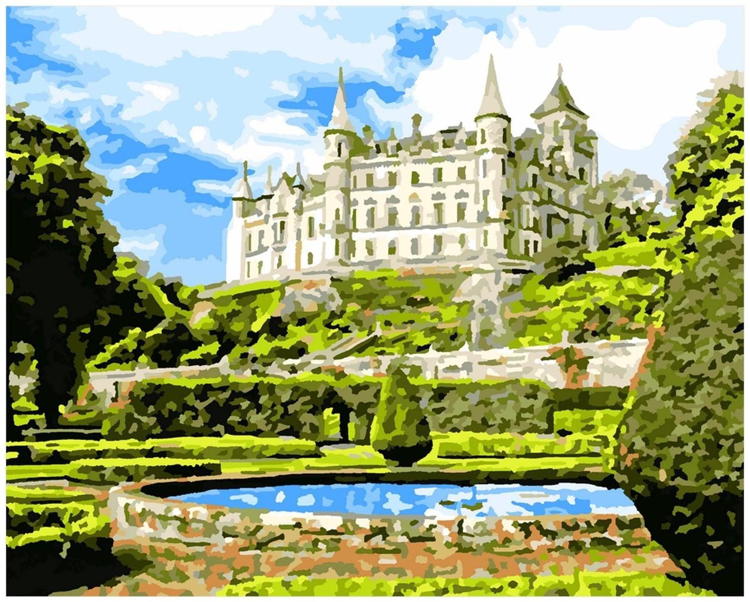 Картина по номерам холст на подрамнике 40 × 50 см «Замок Данробин»