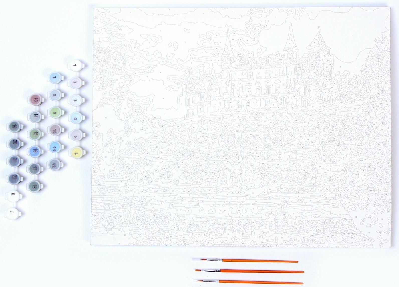 Картина по номерам холст на подрамнике 40 × 50 см «Замок Данробин»