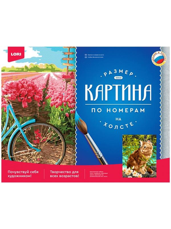 Картина по номерам холст на подрамнике «Кошечка на прогулке» 40 × 50 см