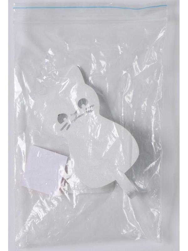 Крючок настенный самоклеящийся КОТ, 50×95×15 мм, цвет белый