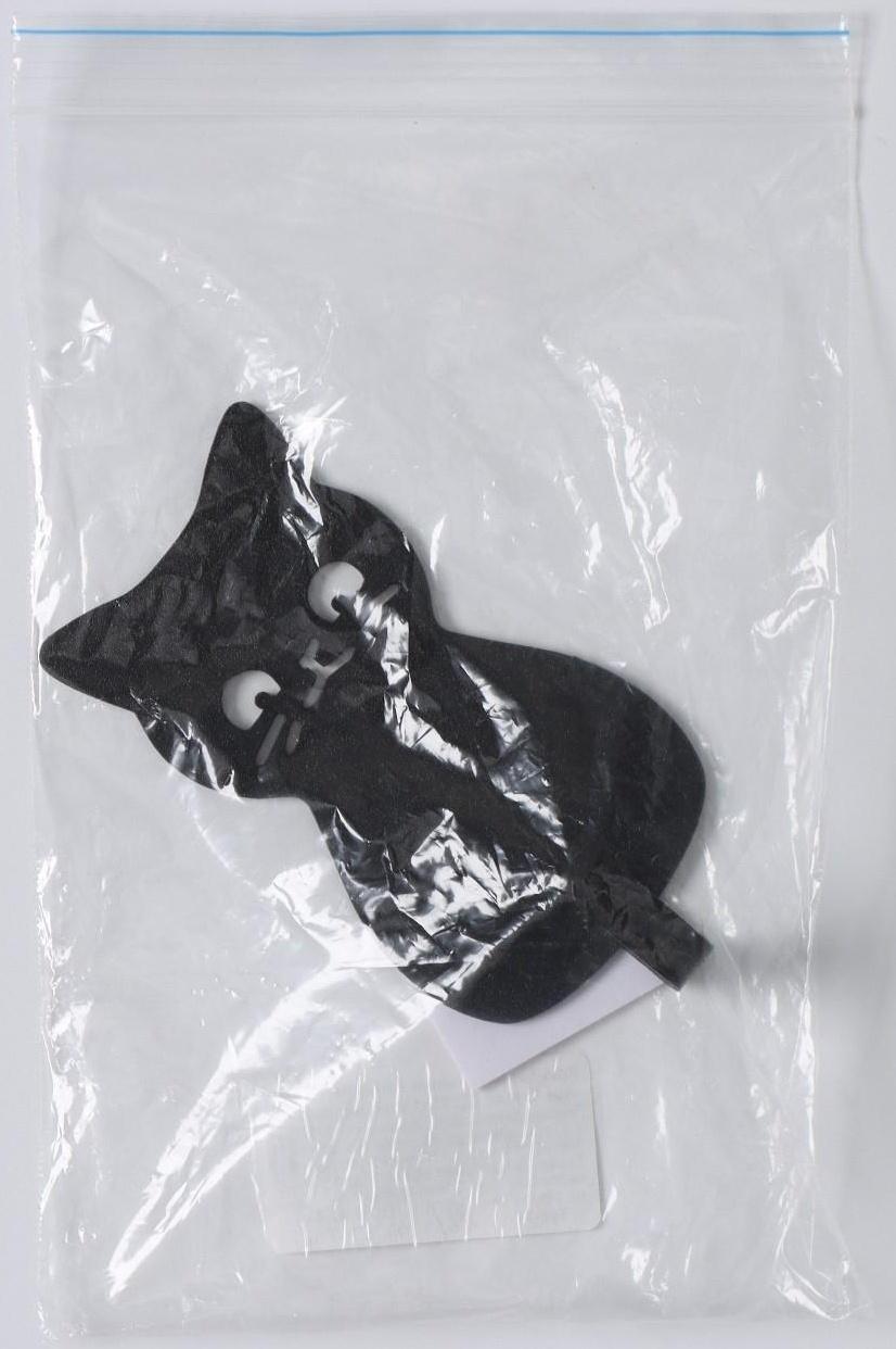 Крючок настенный самоклеящийся КОТ, 10×5,5×2 см, цвет черный