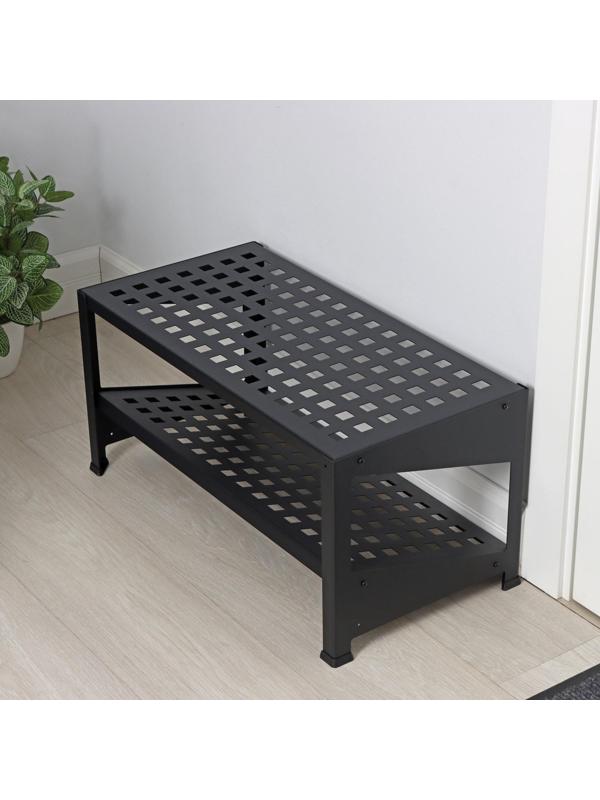 Подставка для обуви ЛОФТ, 650 мм, цвет черный