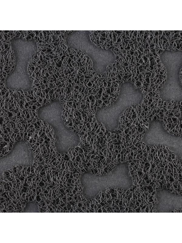 Коврик универсальный под миску и лоток «‎Косточки»‎, 30х40 см, серый