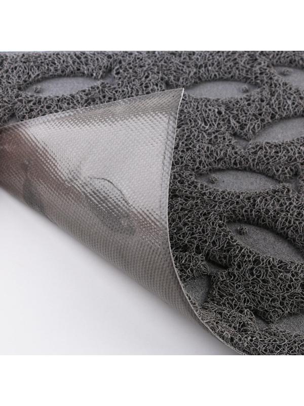 Коврик универсальный под миску и лоток «‎Рыбки»‎, 30х40 см, серый