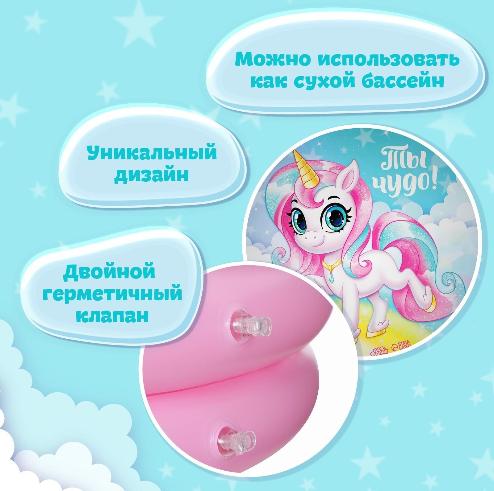 Бассейн надувной «Единорог», 62 х 14 см