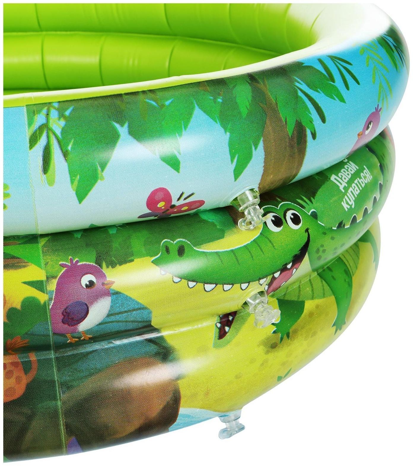 Бассейн надувной «Африка», 64 х 21 см, с надувным дном