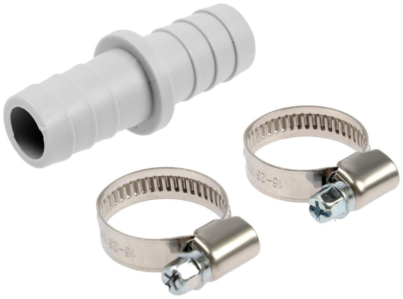 Набор Masterprof ИС.131467, для соед. шлангов d=19x19 мм, с 2-мя червячными хомутами 16x25мм
