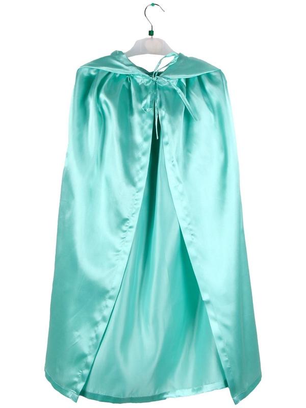 Карнавальный плащ детский, атлас, цвет мятный, длина 85 см