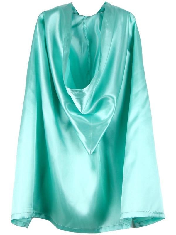 Карнавальный плащ детский, атлас, цвет мятный, длина 85 см