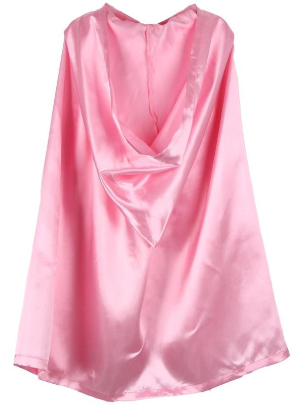 Карнавальный плащ детский, атлас, цвет розовый, длина 85 см