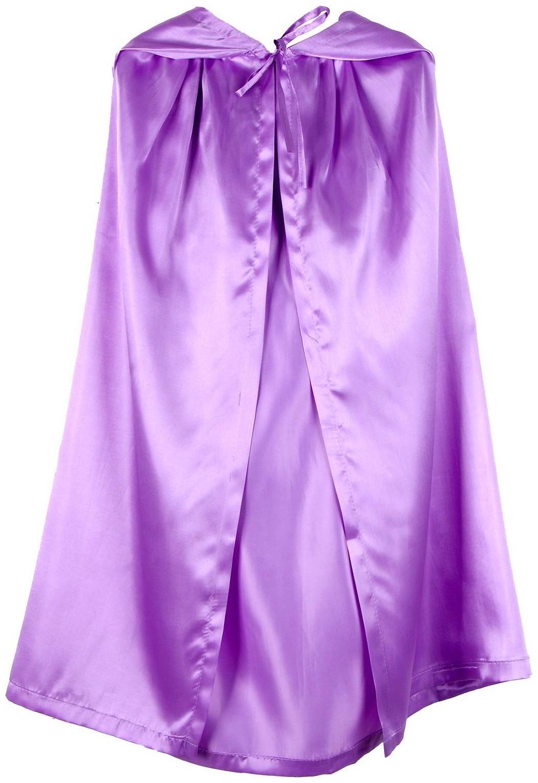 Карнавальный плащ детский, атлас, цвет фиолетовый, длина 85 см