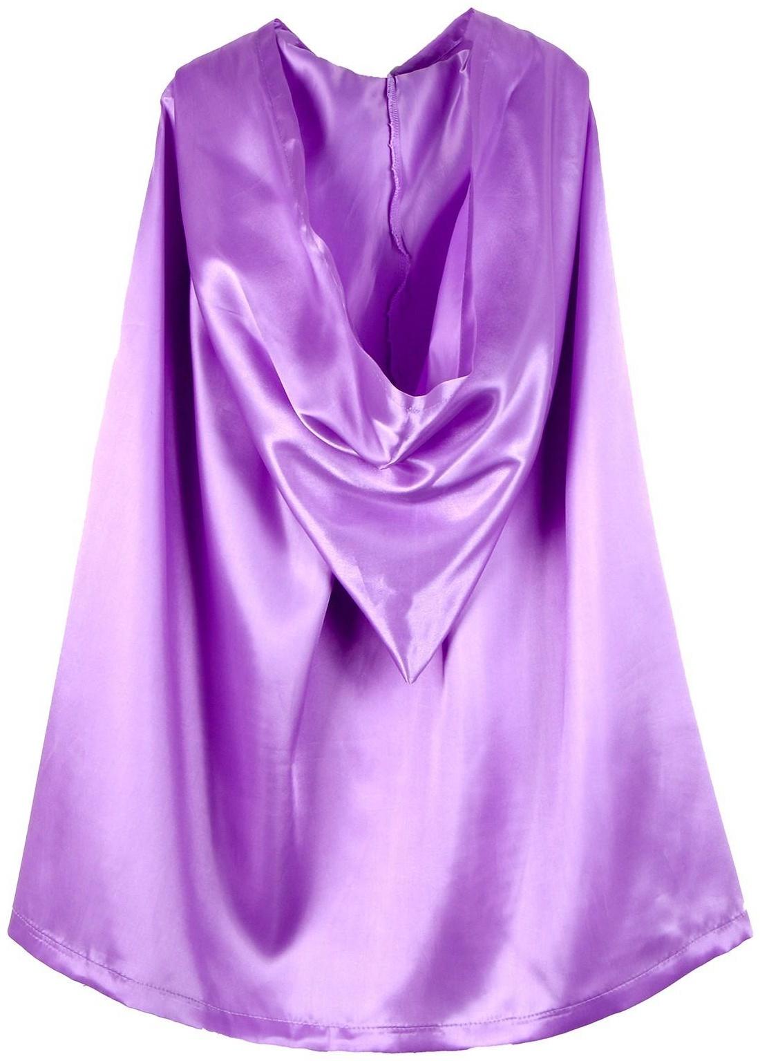 Карнавальный плащ детский, атлас, цвет фиолетовый, длина 85 см