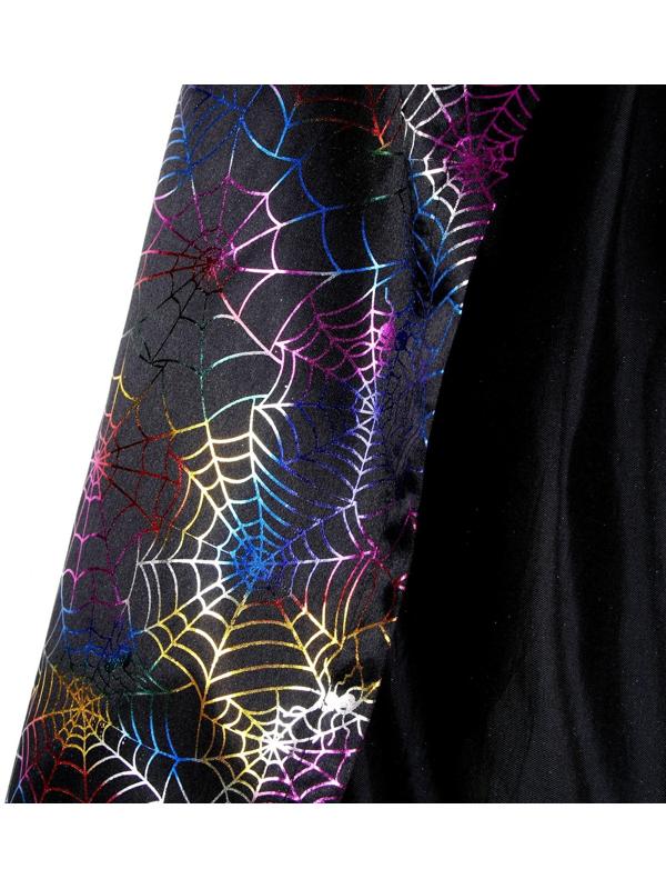 Карнавальный плащ детский, атлас, цветная паутина, длина 85 см