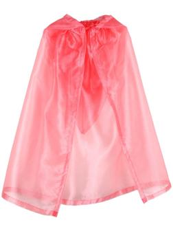 Карнавальный плащ детский, органза розовая, длина 85 см