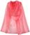 Карнавальный плащ детский, органза розовая, длина 85 см
