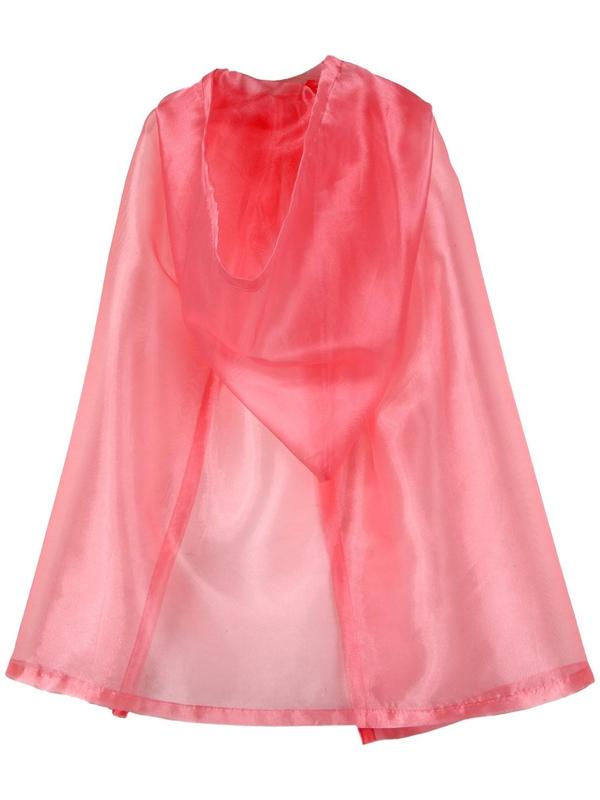 Карнавальный плащ детский, органза розовая, длина 85 см