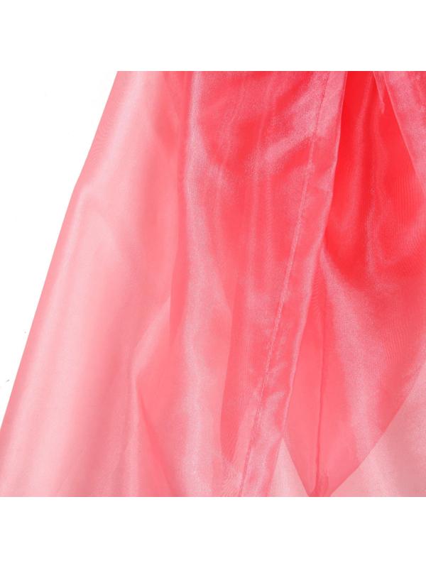 Карнавальный плащ детский, органза розовая, длина 85 см