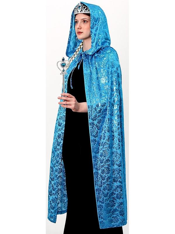 Карнавальный набор детский, плюш, цвет голубой с узором длина 100 см