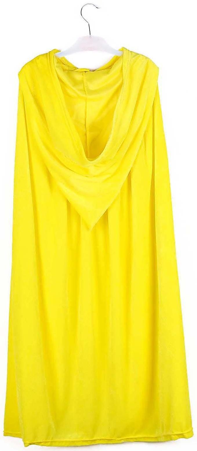 Карнавальный плащ детский, плюш лимонный, длина 90 см