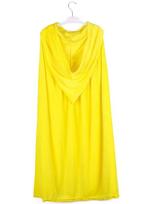 Карнавальный плащ детский, плюш лимонный, длина 90 см