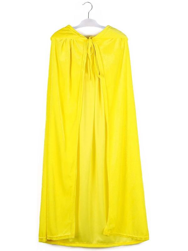 Карнавальный плащ детский, плюш лимонный, длина 90 см