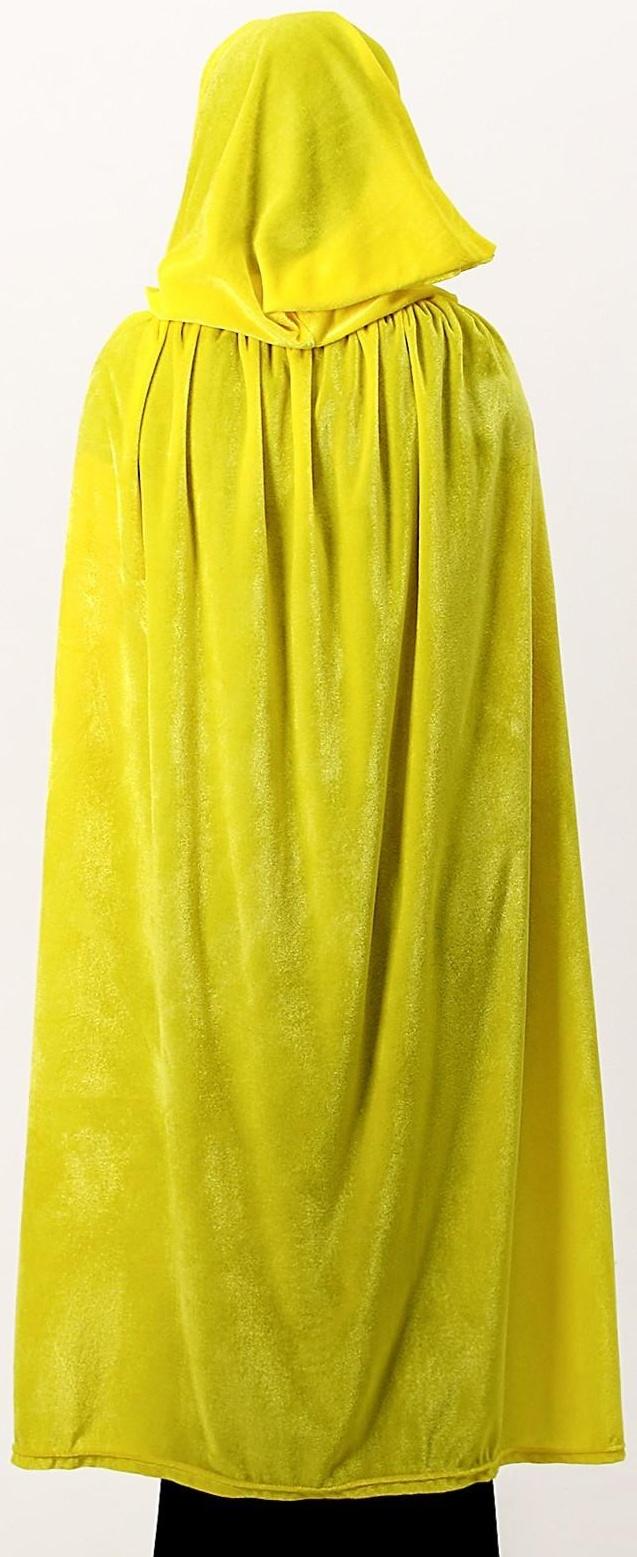 Карнавальный плащ детский, плюш, цвет лимонный, длина 115 см
