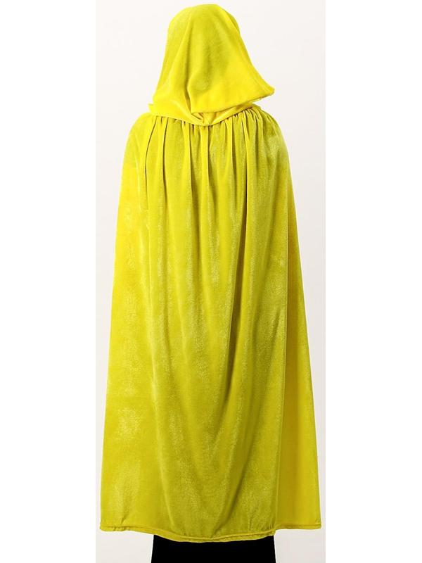 Карнавальный плащ детский, плюш, цвет лимонный, длина 115 см
