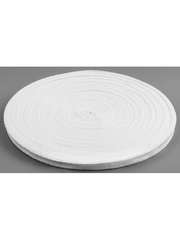 Лента киперная, 10 мм, 50 ± 1 м, цвет отбеленный белый