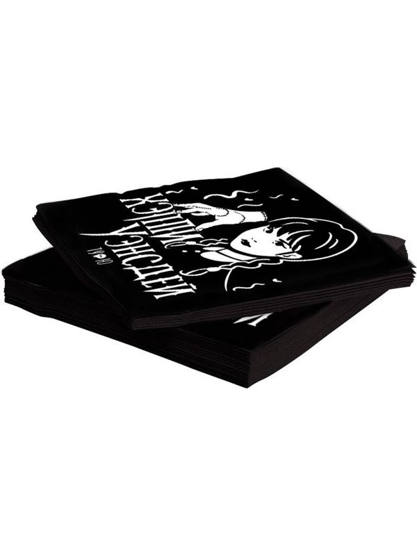Салфетки «Мрачная стори», чёрные, 33 × 33 см, 20 шт