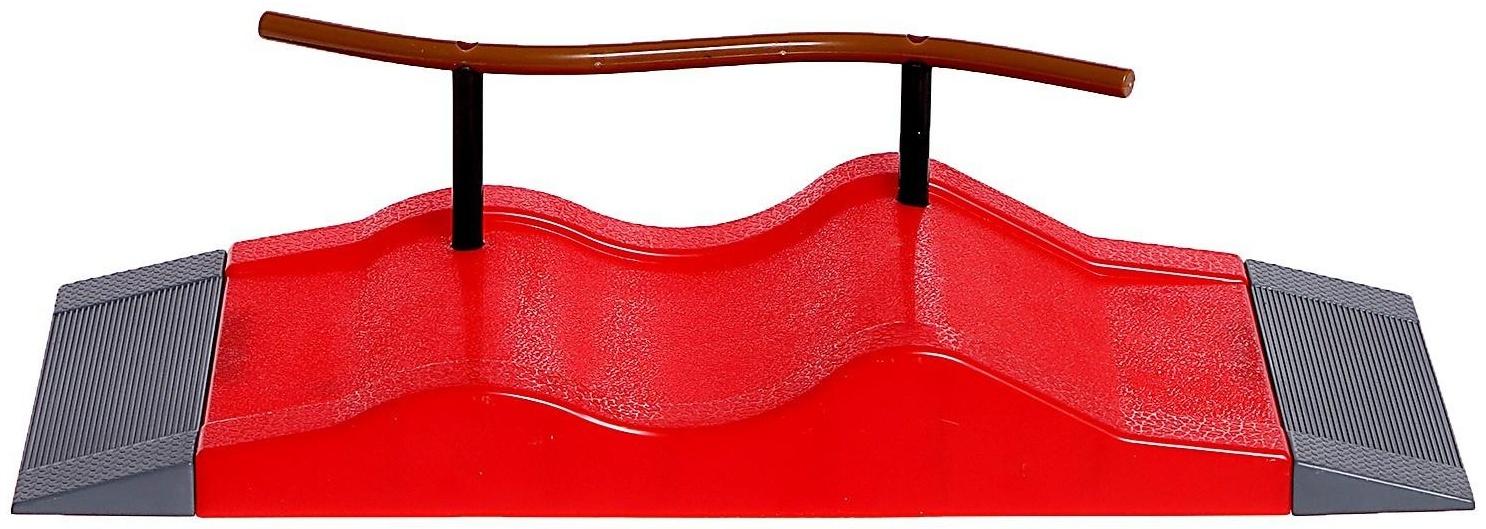 Набор скейт-парк «Трюк: скольжение», фингерборд с перилами на волне