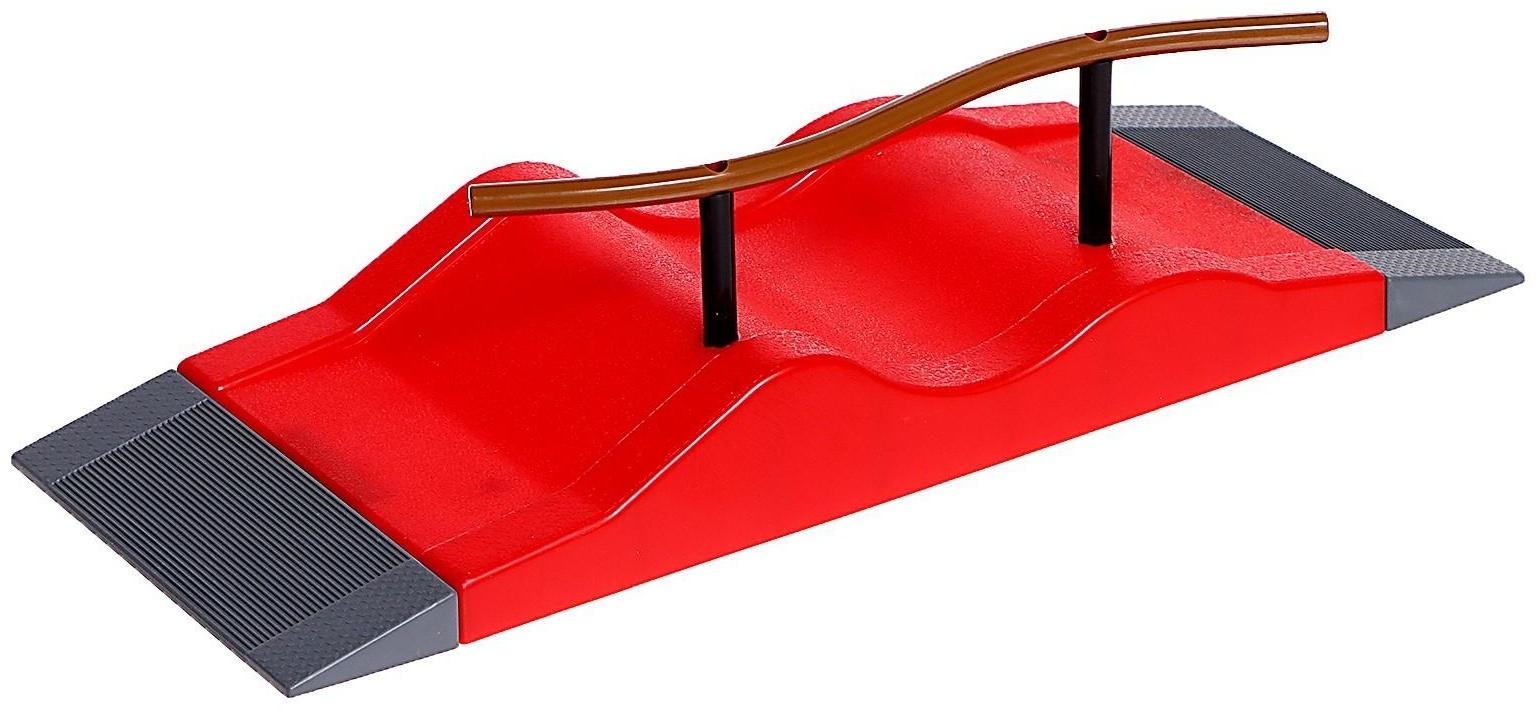 Набор скейт-парк «Трюк: скольжение», фингерборд с перилами на волне