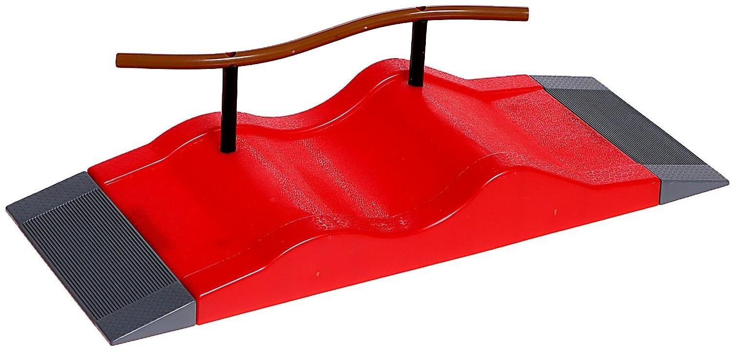 Набор скейт-парк «Трюк: скольжение», фингерборд с перилами на волне