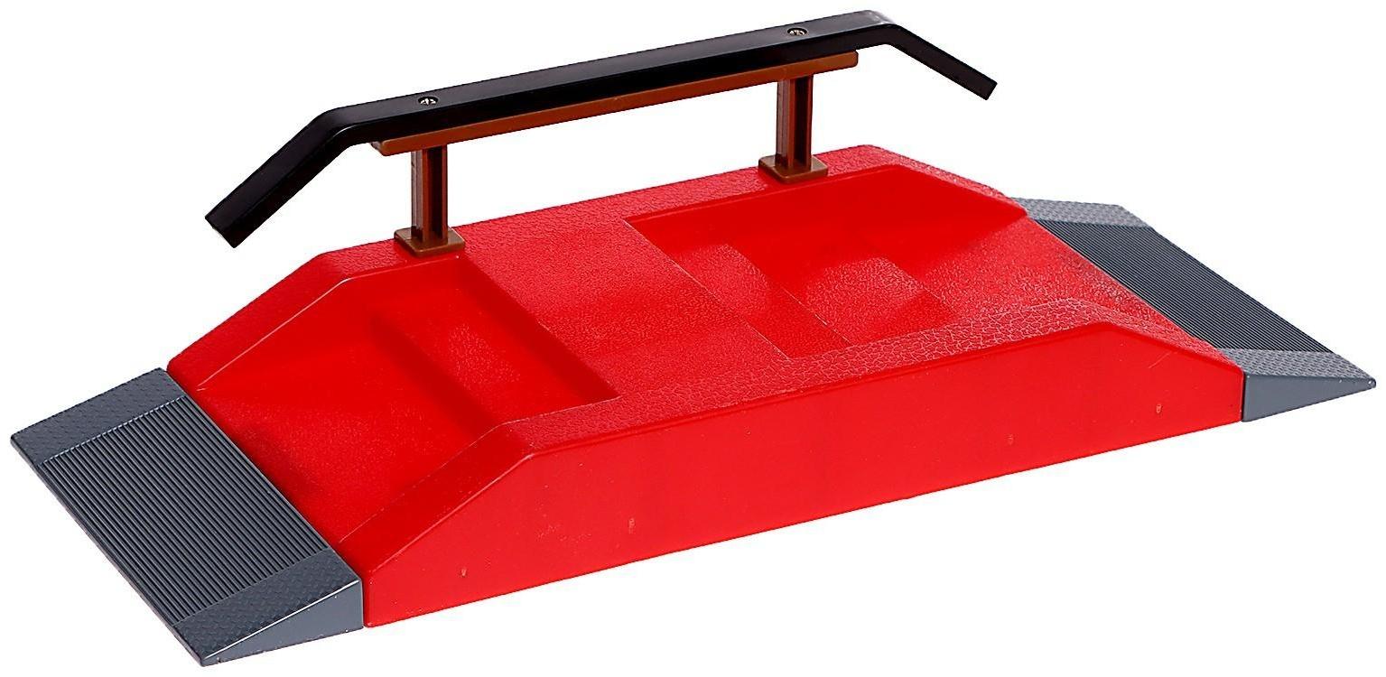 Набор скейт-парк «Трюк: скольжение», фингербайк с перилами на лесенках, цвета МИКС