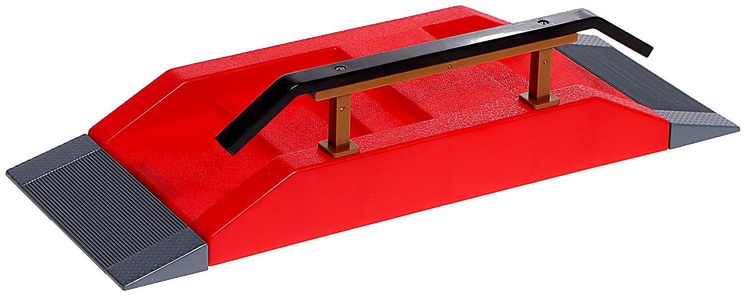 Набор скейт-парк «Трюк: скольжение», фингербайк с перилами на лесенках, цвета МИКС