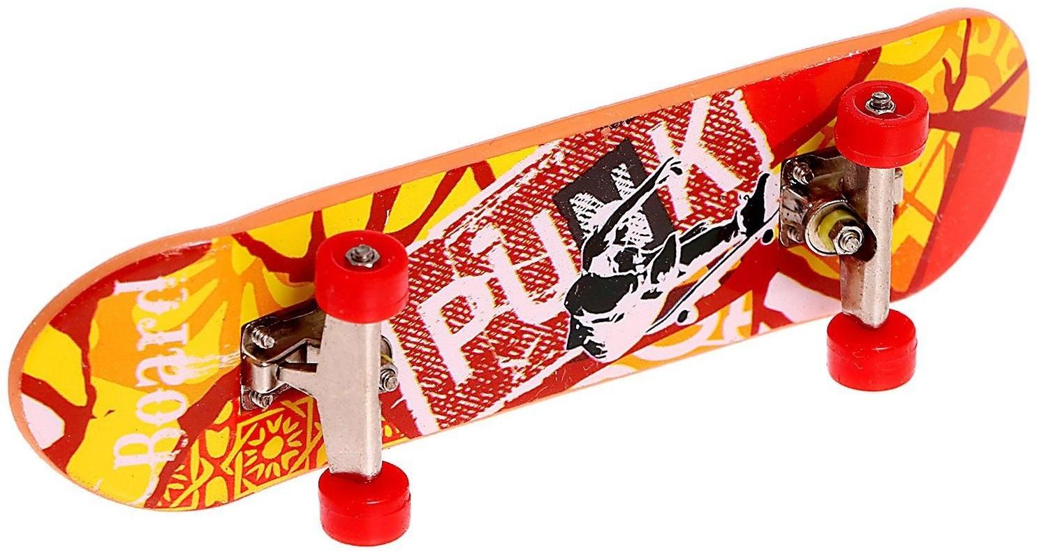 Набор скейт-парк «Трюк: прыжок с лестницы», фингерборд с перилами на лесенках