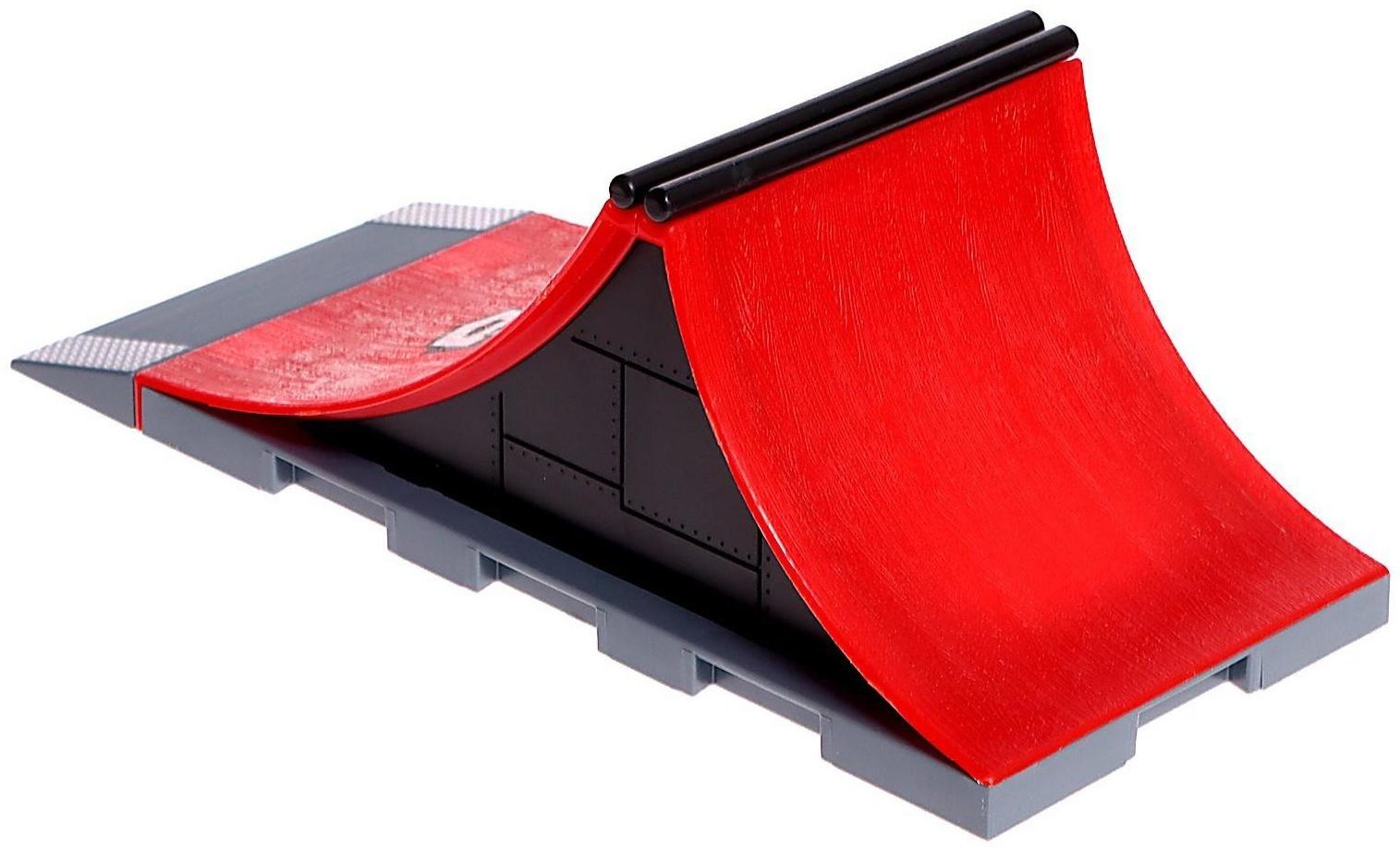 Набор скейт-парк «Трюк: прыжок», фингербайк с двойным трамплином