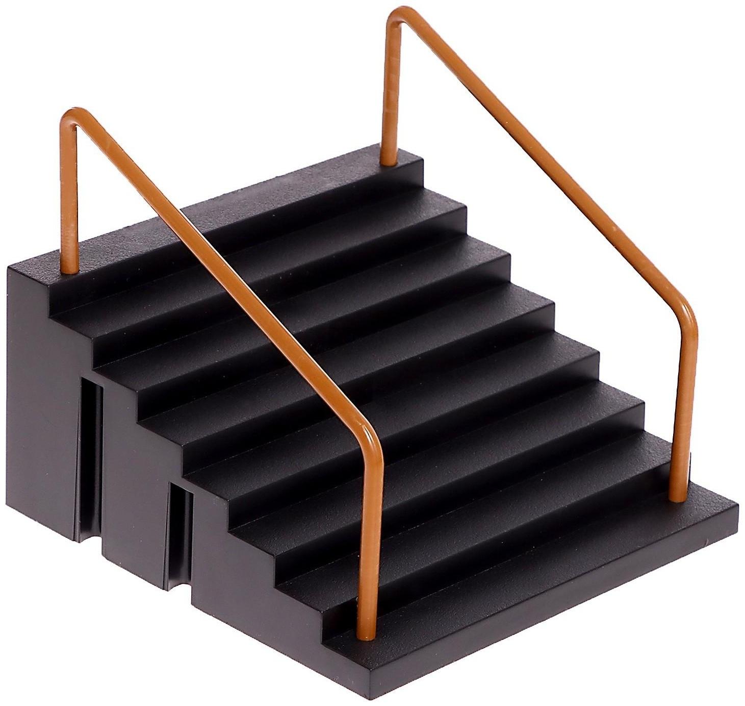 Набор скейт-парк «Прыжок на перила», фингерборд, лесенки с перилами