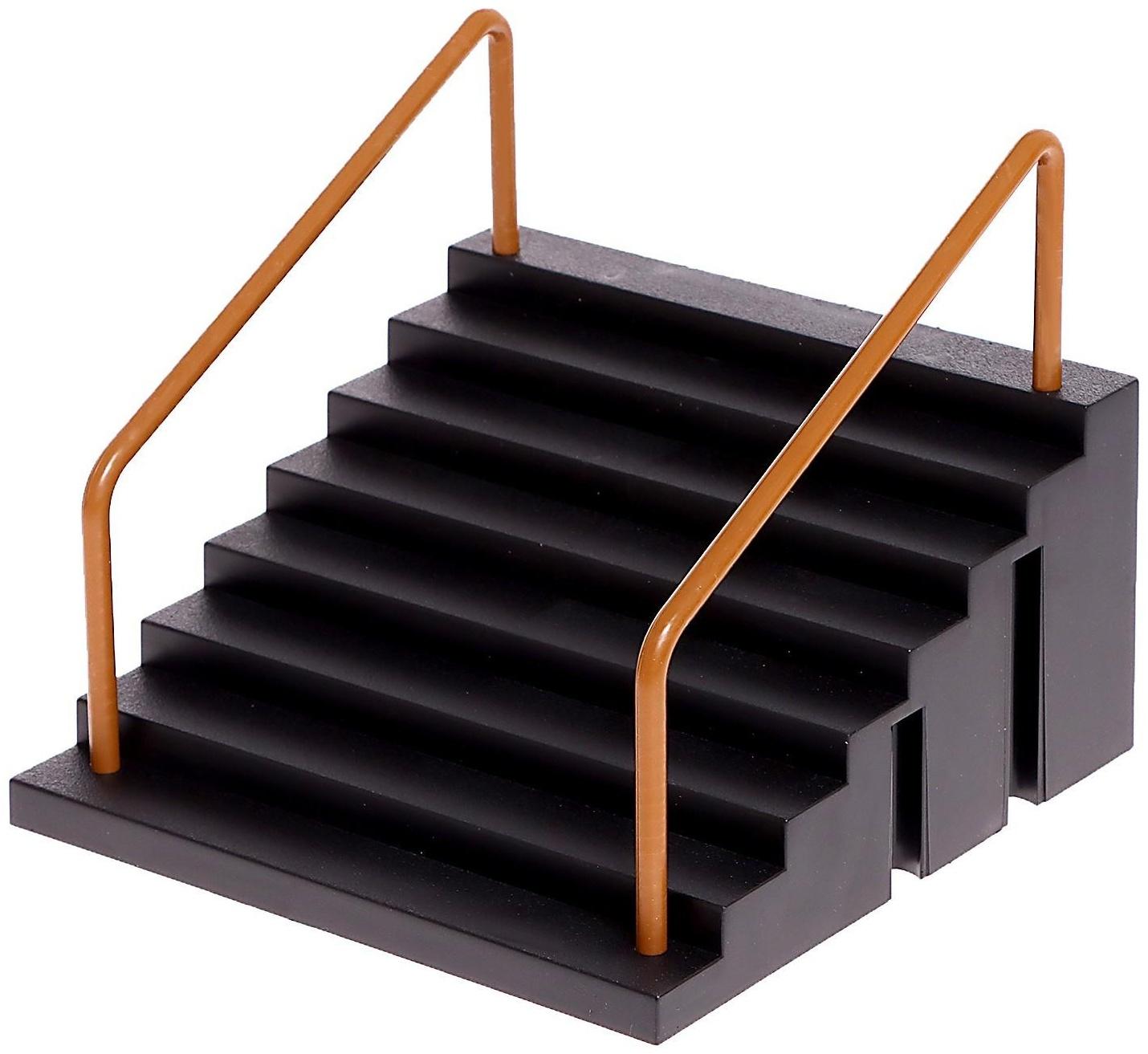 Набор скейт-парк «Прыжок на перила», фингерборд, лесенки с перилами