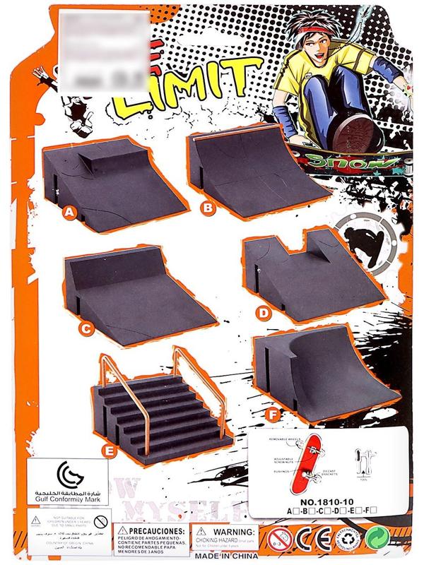 Набор скейт-парк «Прыжок на перила», фингерборд, лесенки с перилами