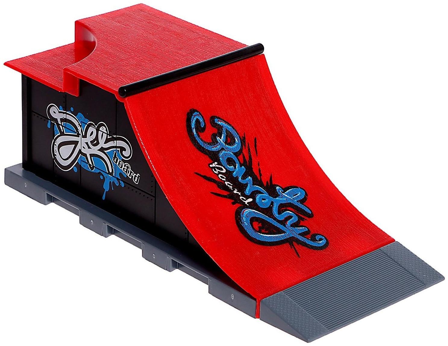 Набор скейт-парк «Мототриал», фингермотобайк с трамплином