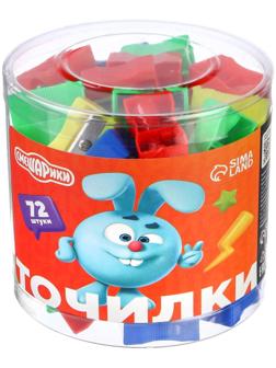 Точилка пластиковая «Классическая», МИКС, Смешарики