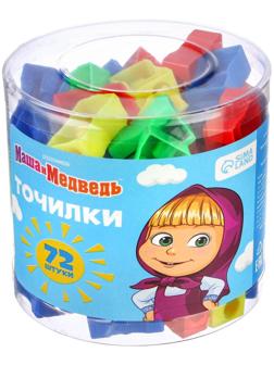 Точилка пластиковая «Классическая», МИКС, Маша и Медведь