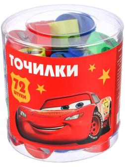 Точилка пластиковая «Круглая», МИКС, Тачки